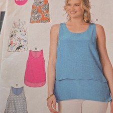 McCalls 7411  pre owned uncut Sewing Pattern Size UK XS-MED women's  tops