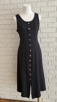 Vintage Wool Blend Jumper Dress 8P USA Academia Preppy Art Teacher Quirky 90s