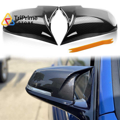 Door Mirror Fit for BMW F20 F22 F23 F30 F31 F32 F33 F36 F87, Carbon Fiber 