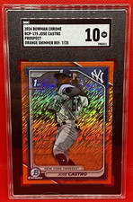 2024 Bowman Chrome Jose Castro 1st Orange Shimmer Refractor 07/25 | No. BCP-175
