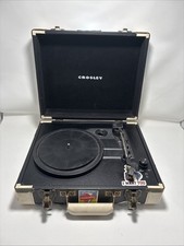 Crosley CR8005A-BK Portable Vinyl Turntable Record Player Hard Case No Cords