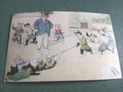 Vintage Dressed Cats Postcard TUG-OF-WAR Marcel Schurman Co. 8571  Unposted — photo 2