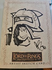 Topps Lord Of The Rings Masterpieces Artist Sketch Card 1/1 Orc