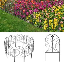 Decorative Garden Fence 10 Pack 24in H x 10ft L Animal Barrier Fence Rustproof
