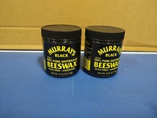 2x Murrays Black with 100 Pure Australian Beeswax Seals Ends Conditions 4oz