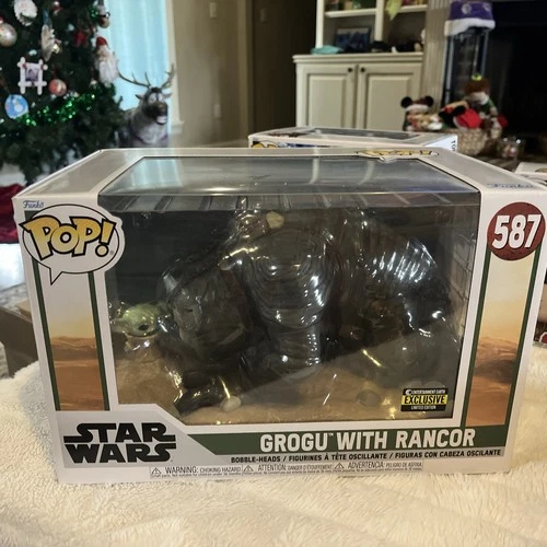 Funko POP Star Wars: Book of Boba Fett Grogu with Rancor Super Sized Jumbo