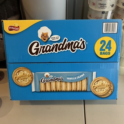 New Limited Grandma's Sandwich Creme Cookies - Vanilla, 3.25oz, 24-Count Snack