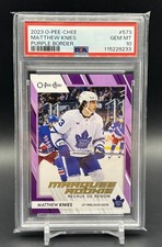 2023-24 O-PEE-CHEE OPC 573 Marquee Rookie Purple Border /49 Matthew Knies PSA 10