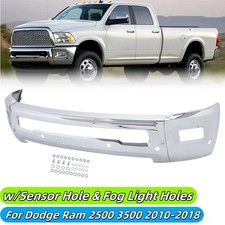 Steel Front Bumper Face Bar W Sensor Holes For Dodge Ram 2500 3500 2010-2018 Steel Front Bumper Face Bar W Sensor Holes For Dodge Ram 2500 3500 2010-2018