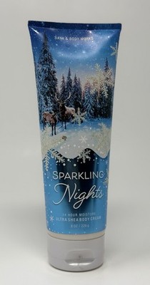 NEW Bath & Body Works Sparkling Nights Ultra Shea Body Cream Lotion 8 oz