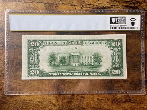 1934 $20 New York Fr. 2054-B 63 PPQ Choice Unc Serial B26535782B - Picture 2 of 10