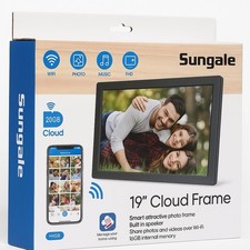 Sungale 19 Cloud Digital Photo Frame WiFi, 20GB Cloud Storage, , Brand New