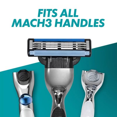 Gillette Mach3 Rasierklingen 10er Pack Herren Dreifachklingen Rasur Nachfüllpack