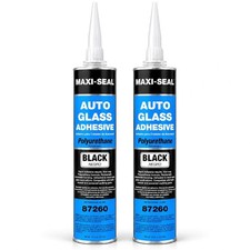 Maxi-seal Black Polyurethane Windshield Adhesive With Fast Curing Non-sag 2 Pack