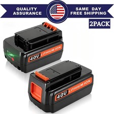 40 Volt for Black and Decker 40V Max 3.5Ah Lithium Battery LBX2040 LBXR36 LBX36