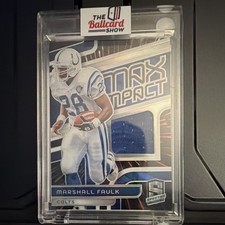 Panini 2024 Spectra Max Impact Marshall Faulk Colts Hyper Prizm /75 #MI-MFK