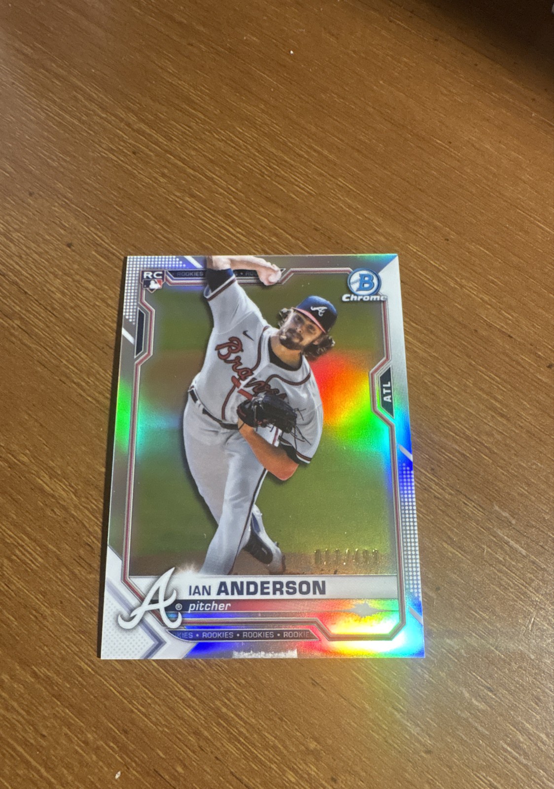 2021 Bowman Chrome - Ian Anderson #76 Refractor /499
