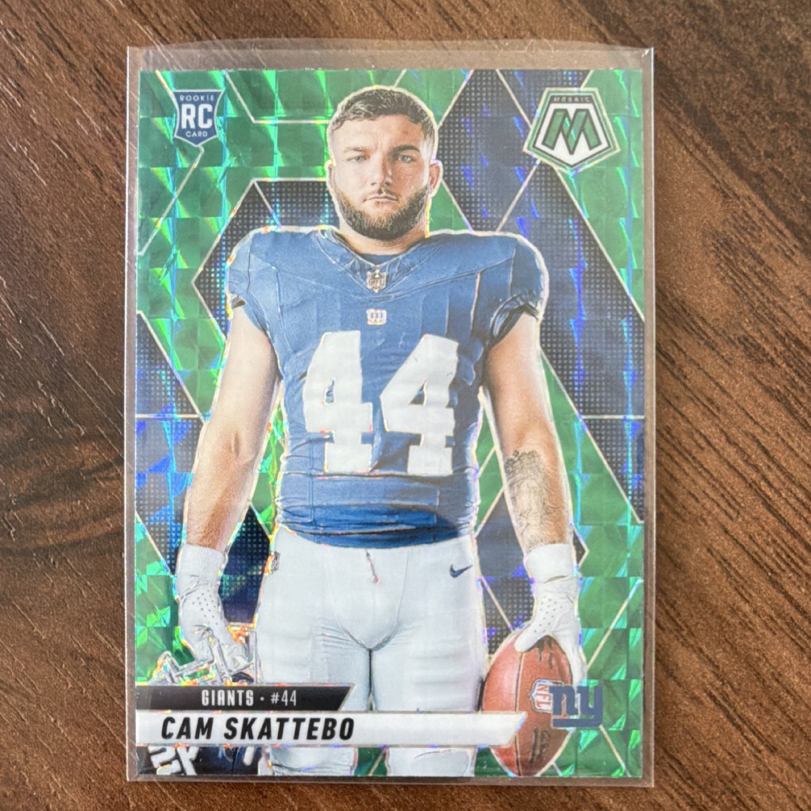 2025 Panini Mosaic - Cam Skattebo #271 RC - Green Mosaic