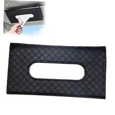 Luxury Car Tissue Holder for Visor with Lotion Facial Tissues 9.5 1 Black