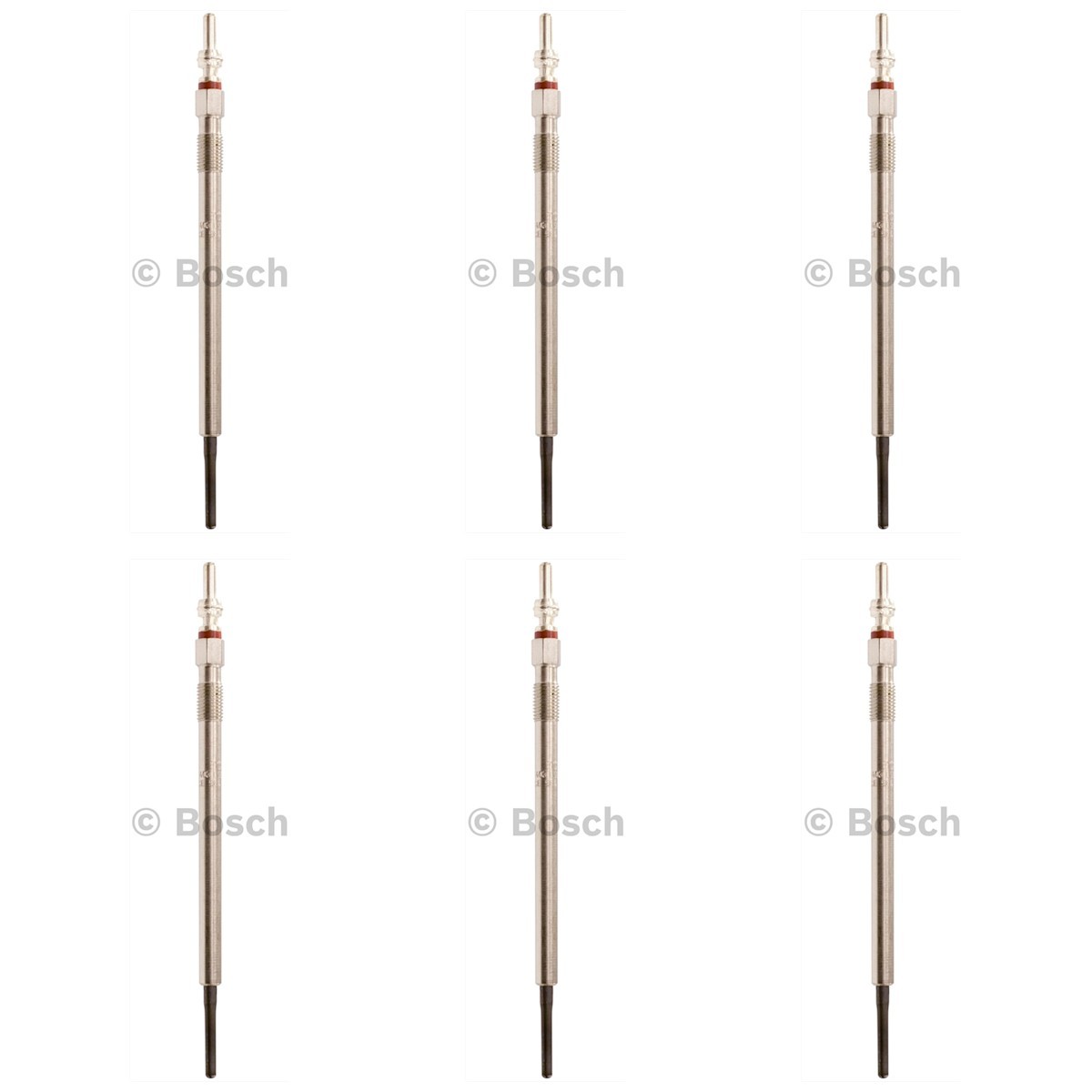SET-BS0250403008-6 Bosch Glow Plugs Set of 6 for MB Mercedes Van Sprinter 2500