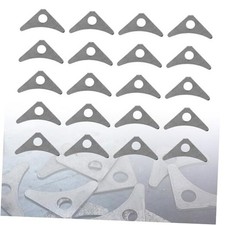  20 Pcs Weld on Tabs with 1 Hole Steel Gusset 1-7/8" x 1-7/8" Tall 1/8" Thick 