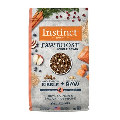 Instinct Raw Boost Whole Grain Salmon  Brown Rice Dry Dog Food, 19 lb. Bag