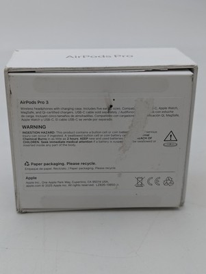 Apple Airpods Pro 3 Wireless Active Noise Cancelling Earbuds