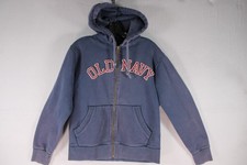 Old Navy Full Zip Hoodie Blue Small Fleece Lined Sweatshirt Women's