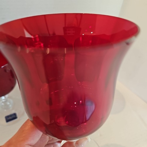 Mikasa French Countryside RUBY RED Wine Goblets ~ 6 3/4" Glasses ~ Set of 4 NEW - Picture 10 of 10