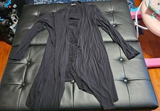 Womens xl black shrug light weight cardigan euc