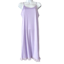 VTG Lilac Purple Slip Dress w Lace Edge Nightie Sz 10 by Sears The Fashion Place