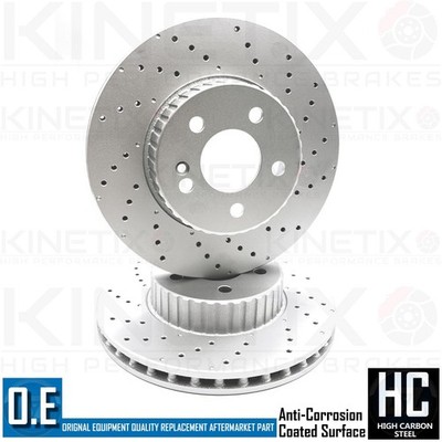 FÜR MERCEDES C|E KLASSE VERKLEBT QUER GELOCHT BREMSSCHEIBEN VORNE 305mm A0004212512