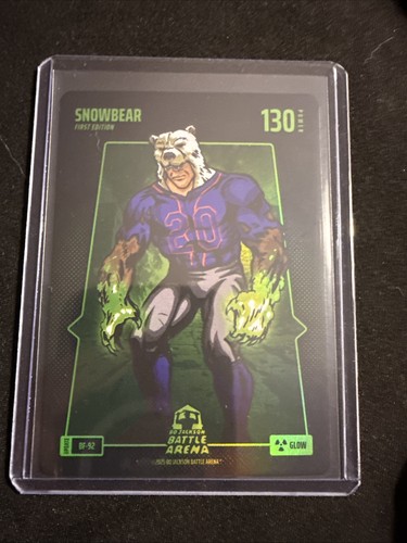 Bo Jackson Battle Arena SNOWBEAR PETE ALONSO Glow Battlefoil #BF92