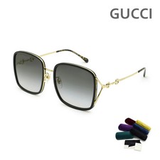 Gucci Sunglasses GG1016SK-001 with Nose Pads and UV Protection for Women