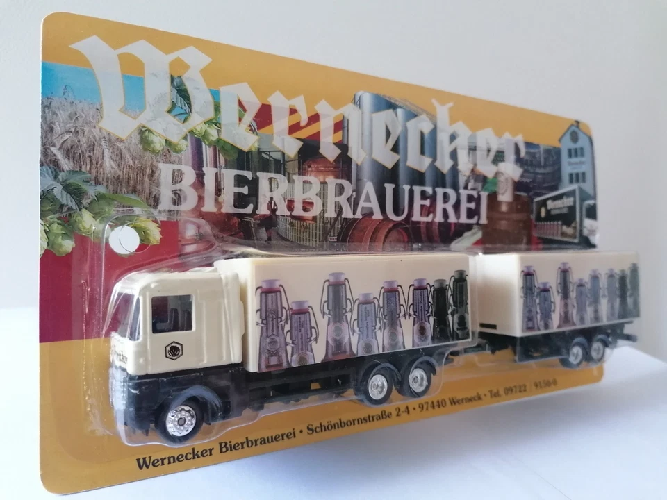 Wernecker mini Werbetruck, Renault Magnum HZ mit Tandemhänger 1:87 in OVP - Bild 3 von 4