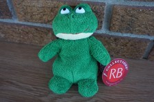 Russ Berrie Collections Target GREEN Frog PLUSH 6" Bean Bag Vintage Soft Toy