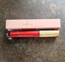 (2) Mellow Cosmetics PARIS Red Matte Liquid Lip Paint Lipstick NIB! $50 MSRP