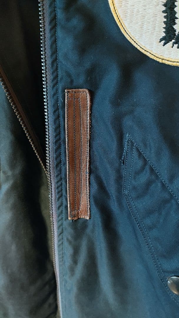 Buzz Ricksons MA-1 Flight Jacket Wool Patch Embro… - image 10