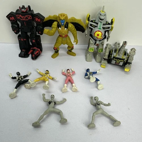 Power Rangers Micro Machines Mini Zords Saban Megazord Dinozord Vintage 1994 Lot