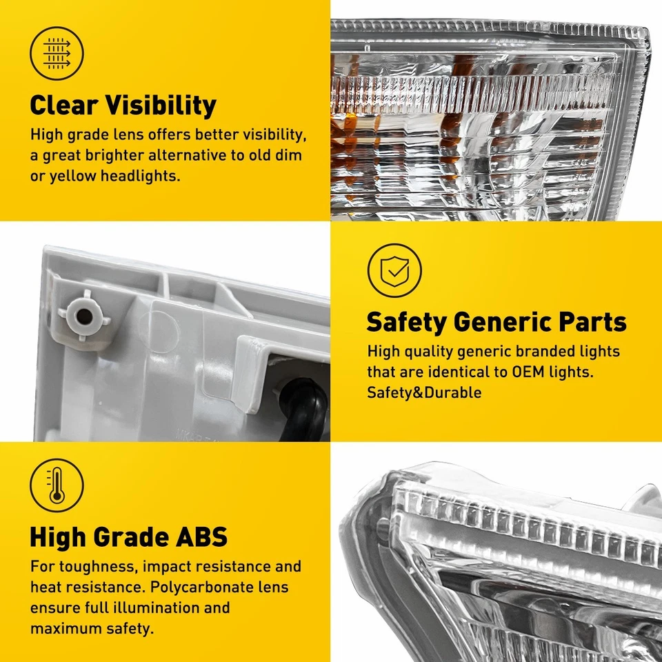 For 2010-2014 Toyota 4Runner Driver and Passenger Side Turn Signal Light Kit Foto 3 de 4