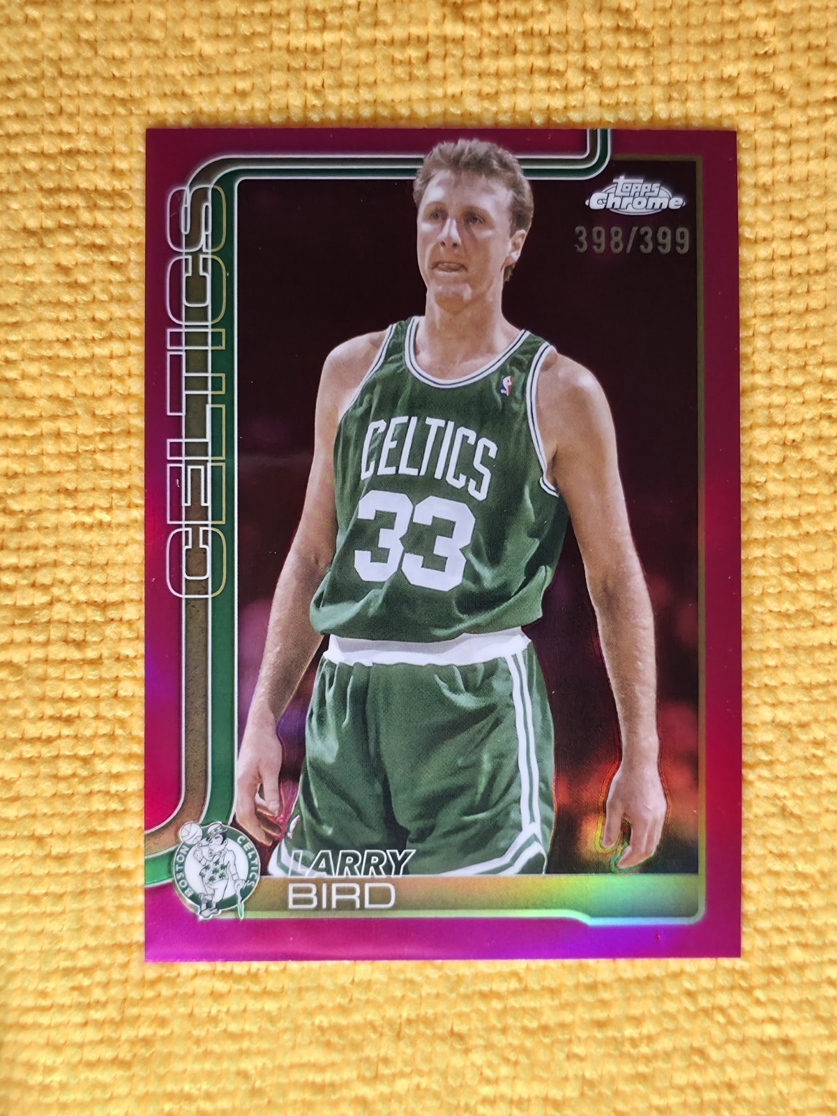 2025-26 Topps Chrome Larry Bird #243 Boston Celtics Magenta Refractor /399
