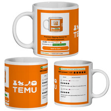 Temu Mug Funny Gift Tea Coffee Unique Cup Online Shopping Wife Girlfriend Mum