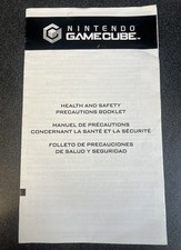Health and Safety Precautions Booklet Nintendo Gamecube Insert Only