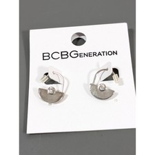 ew BCBGeneration Silver Tone Small Rhinestone...