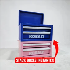 Stacking Bracket, Stack Multiple Mini Tool Boxes, for KOBALT (No Tool Box)