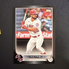 JACK MAYFIELD /71 TOPPS BLACK BORDER PARALLEL LOS ANGELES ANGELS #614 2022