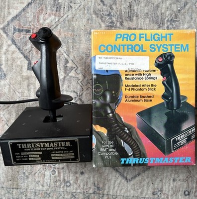 Thrustmaster Pro Flight Control Systems Flight Stick E-54000 With Box & Manual