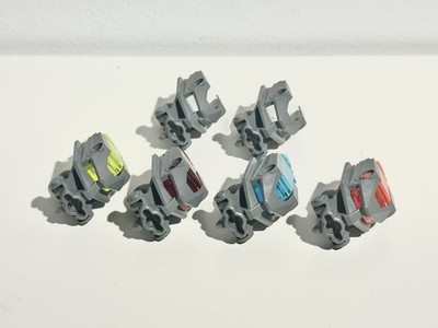 Lego Bionicle 47312 Lot Of 6 Head Connector Block & 4 Eye Brain Stalk Toa Metru