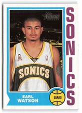 2001-02 Topps Heritage #107 Earl Watson Rookie Seattle SuperSonics RC