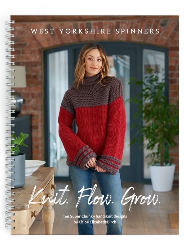 West Yorkshire Spinner Knit Flow Grow Knitting Pattern Book